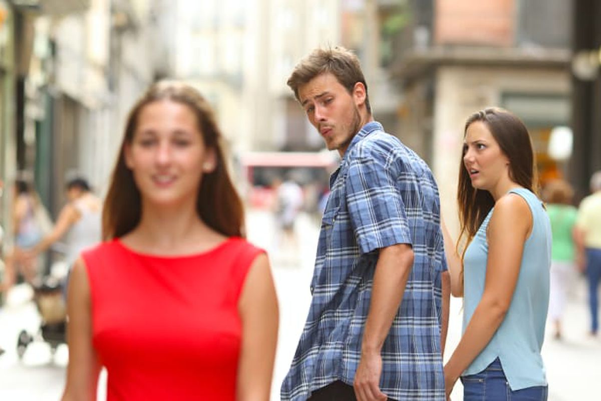 Distracted Boyfriend meme about ThirdLove