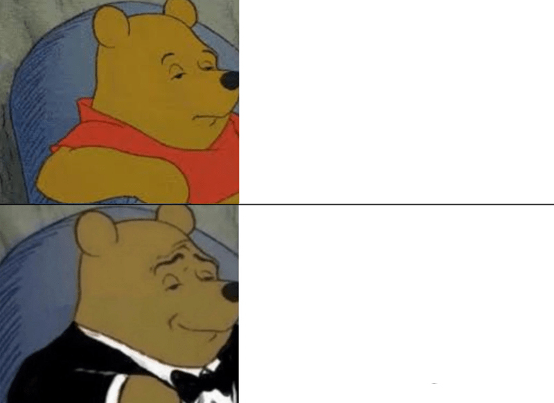 Tuxedo Winnie The Pooh meme about ThirdLove