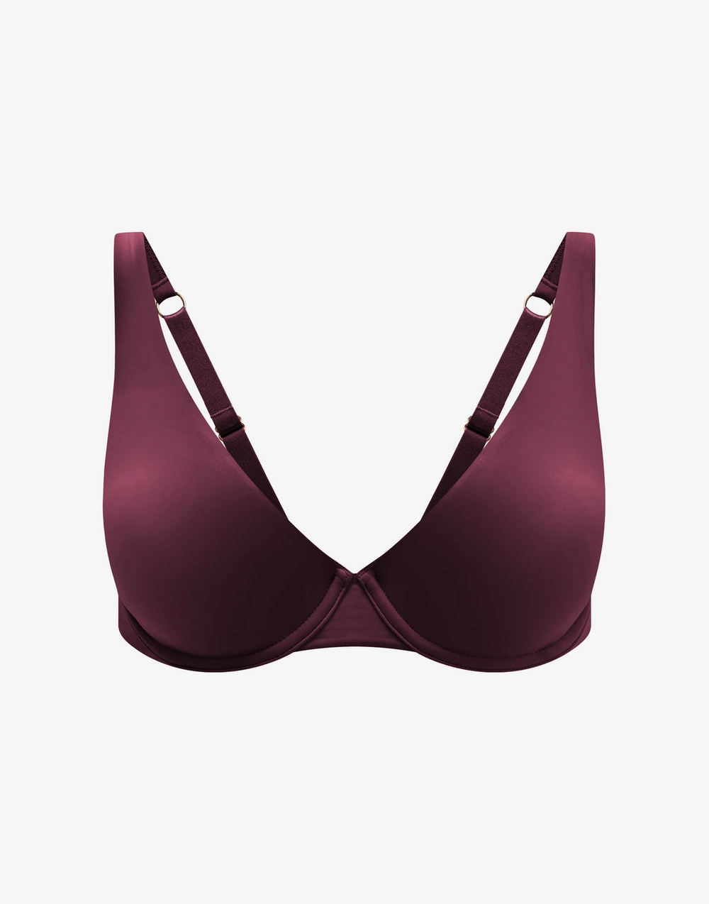 24/7® Classic Second Skin Unlined Bra in Pinot
